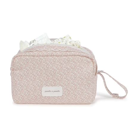 Trousse de toilette bébé en coton maison tender Bleu+Rose 7 - vertbaudet enfant 