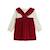 Ensemble bébé robe en velours côtelé et t-shirt grace Bordeaux 3 - vertbaudet enfant 