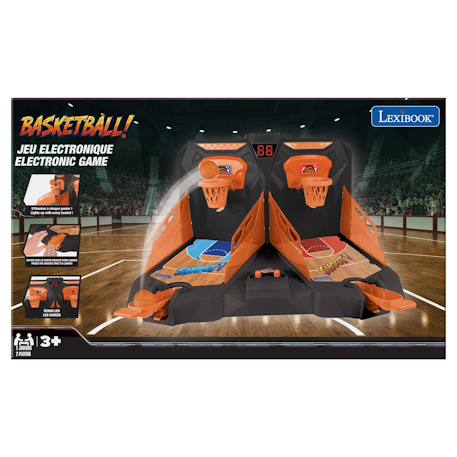 Jeu de basket électronique avec lumières et effets sonores pour 1 ou 2 joueurs Black and orange 5 - vertbaudet enfant 