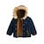 Doudoune bébé imperméable doublée sherpa avec capuche louis Bleu 4 - vertbaudet enfant 