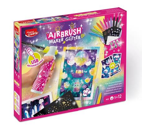Spray graffiti électronique avec paillettes Multi-coloured 1 - vertbaudet enfant 