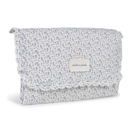 Tapis à langer nomade pliable imperméable maison tender Bleu+Rose 4 - vertbaudet enfant 