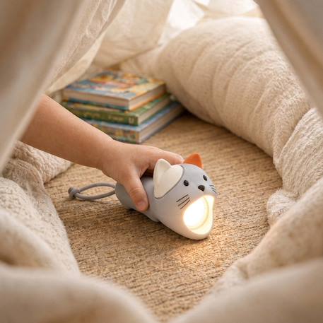 Lampe torche animaux en silicone pour enfants Beige+Bleu ciel+Camel+Écru+Gris+Marron+Orange+Rose+Taupe+Vert 28 - vertbaudet enfant 