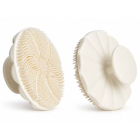 Brosse de massage cuir chevelu bébé en silicone dune Écru 1 - vertbaudet enfant 