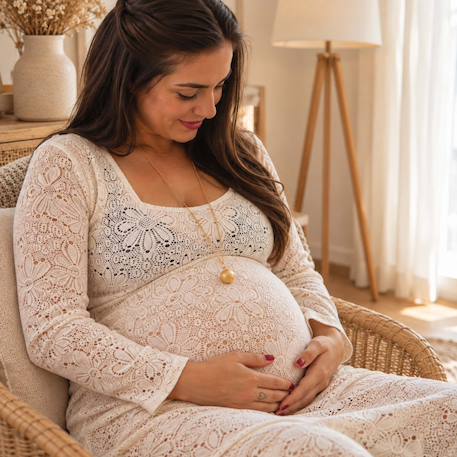 De grossesse pailleté Argent+Or+Rose 6 - vertbaudet enfant 
