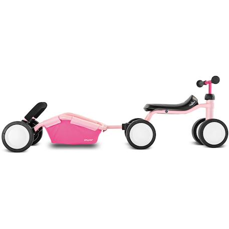 Trotteur remorque 3 en 1 bébé traily Rose 3 - vertbaudet enfant 