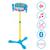 Microphone pat’ patrouille sur pied ajustable lumineux avec enceinte, 2 micros et effets vocaux, fonction bluetooth Bleu 2 - vertbaudet enfant 