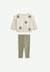 Ensemble bébé sweat en molleton et legging misti Kaki 1 - vertbaudet enfant 