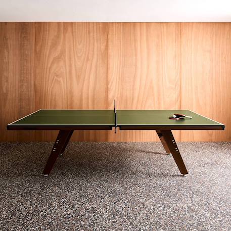Table de ping pong intérieur deluxe avec 2 raquettes et 3 balles Gris+Kaki 9 - vertbaudet enfant 