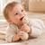 Hochet sensoriel bébé en silicone à mordiller Beige+Jaune 2 - vertbaudet enfant 