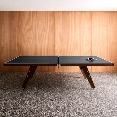 Table de ping pong intérieur deluxe avec 2 raquettes et 3 balles Gris+Kaki 1 - vertbaudet enfant 