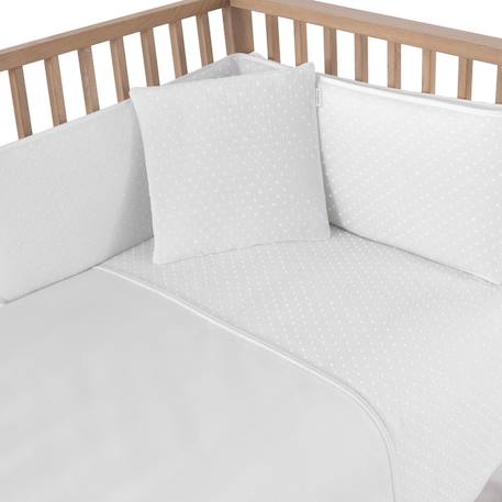 Jeu de literie pour lit bébé Beige+Rose 2 - vertbaudet enfant 