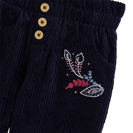 Pantalon bébé en velours côtelé ilana Bleu 4 - vertbaudet enfant 