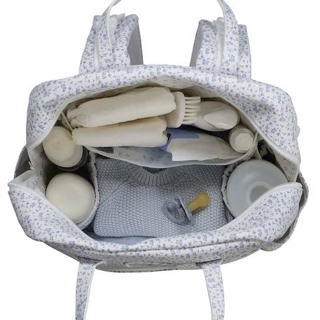 Sac à dos à langer bébé avec tapis à langer maison tender Bleu+Rose 6 - vertbaudet enfant 