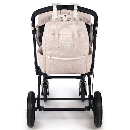 Sac à dos à langer bébé avec tapis à langer maison tender Bleu+Rose 8 - vertbaudet enfant 
