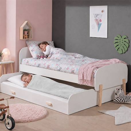 Sac de couchage enfant en coton bio Blanc+Fraise+Honey+Rose+Vert 4 - vertbaudet enfant 