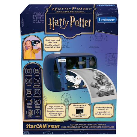 Starcam® print hedwige, pack appareil photo numérique hd avec imprimante instantanée, flash mémoire intégrée et kit de personnalisation des photos BLEU 5 - vertbaudet enfant 