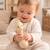 Hochet sensoriel bébé en silicone à mordiller Beige+Jaune 3 - vertbaudet enfant 