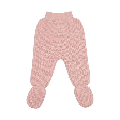 Pantalon en maille - layette naissance Moutarde+Rose nude+Vert olive 5 - vertbaudet enfant 