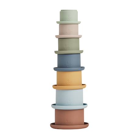 Gobelet enfant en silicone Bleu+Rose 3 - vertbaudet enfant 