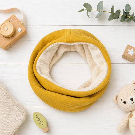 Tour de cou en coton bio Fraise+Honey+Rose+Vert 9 - vertbaudet enfant 