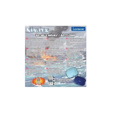 Jeu de bataille navale compact pour deux joueurs Bleu 4 - vertbaudet enfant 