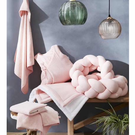 Tresse décorative 3 brins tendance Beige+Écru+Noisette+Rose 11 - vertbaudet enfant 