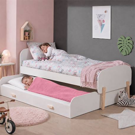 Sac de couchage enfant en coton bio Blanc+Fraise+Honey+Rose+Vert 21 - vertbaudet enfant 