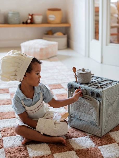 Panier de jeu kitchen Bleu sauge, gris clair, gris foncé, naturel 3 - vertbaudet enfant 