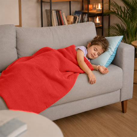 Sac de couchage enfant en coton bio Blanc+Fraise+Honey+Rose+Vert 12 - vertbaudet enfant 