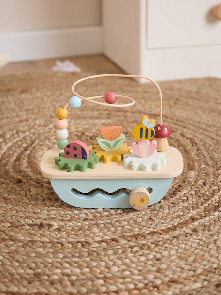 Boulier labyrinthe en bois à perles Ferme+Prairie printanière 7 - vertbaudet enfant 