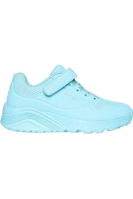 Baskets enfant fille légère souple Blanc+Bleu turquoise 7 - vertbaudet enfant 