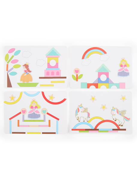 Jeu de clouage en bois avec liège Chantier+Ferme+Monde des fées+Monde des licornes 23 - vertbaudet enfant 