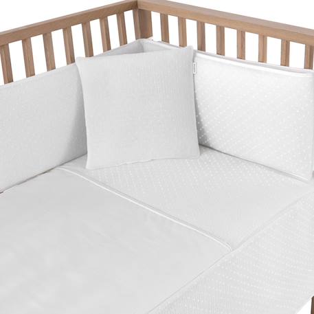 Jeu de literie pour lit bébé Beige+Rose 2 - vertbaudet enfant 