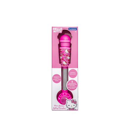 Microphone hello kitty avec tube lumineux, enceinte (entrée auxiliaire), mélodies et effets sonores ROSE 5 - vertbaudet enfant 