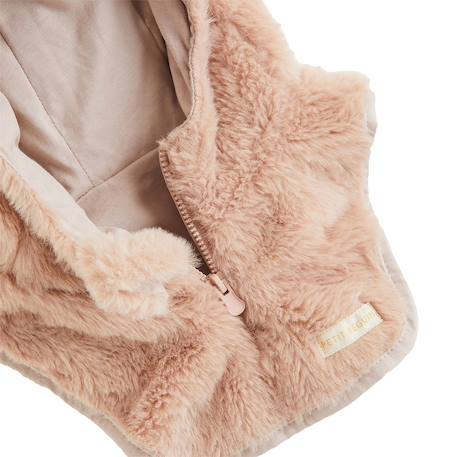 Capuche bébé en fausse fourrure laponie Rose 4 - vertbaudet enfant 