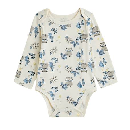 Lot de 2 bodies bébé manches longues québec Vanille 5 - vertbaudet enfant 