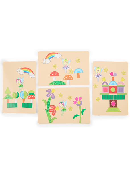 Jeu de clouage en bois avec liège Chantier+Ferme+Monde des fées+Monde des licornes 17 - vertbaudet enfant 