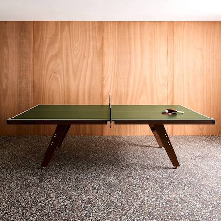 Table de ping pong intérieur deluxe avec 2 raquettes et 3 balles Gris+Kaki 7 - vertbaudet enfant 