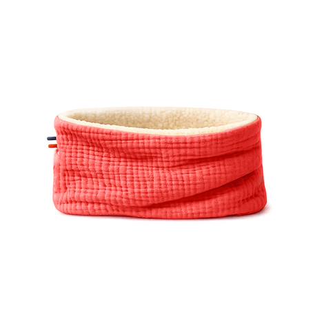 Tour de cou en coton bio Fraise+Honey+Rose+Vert 1 - vertbaudet enfant 