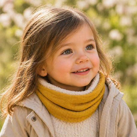 Tour de cou en coton bio Fraise+Honey+Rose+Vert 11 - vertbaudet enfant 