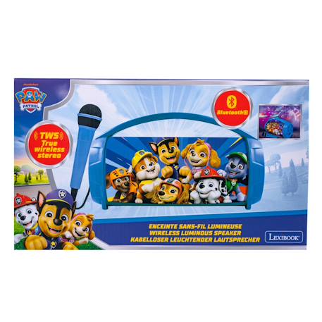 Enceinte bluetooth® sans-fil lumineuse avec micro pat patrouille BLEU 5 - vertbaudet enfant 