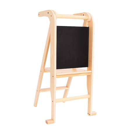 Tour d'apprentissage et tableau montessori bois fsc® Marron - blanc 1 - vertbaudet enfant 