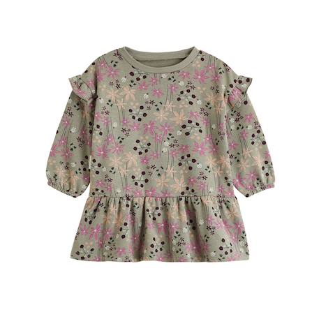 Robe enfant en molleton misti Kaki 2 - vertbaudet enfant 