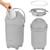 Poubelle à couches purebin hermétique 10 l compatible avec les sacs universels Beige sand+Grey+White 7 - vertbaudet enfant 