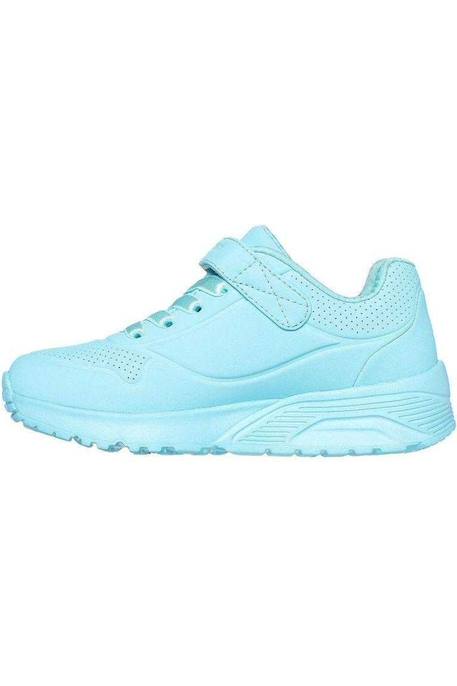 Baskets enfant fille légère souple Blanc+Bleu turquoise 8 - vertbaudet enfant 
