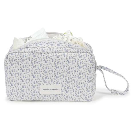 Trousse de toilette bébé en coton maison tender Bleu+Rose 2 - vertbaudet enfant 
