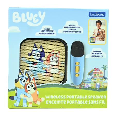 Enceinte karaoké portable bluey avec un microphone sans fil BLEU 5 - vertbaudet enfant 