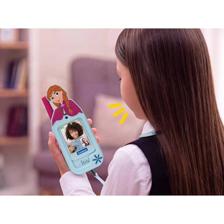 Talkie-walkie rechargeable la reine des neiges avec appel vidéo et écran couleur Bleu et rose 6 - vertbaudet enfant 