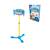 Microphone pat’ patrouille sur pied ajustable lumineux avec enceinte, 2 micros et effets vocaux, fonction bluetooth Bleu 1 - vertbaudet enfant 